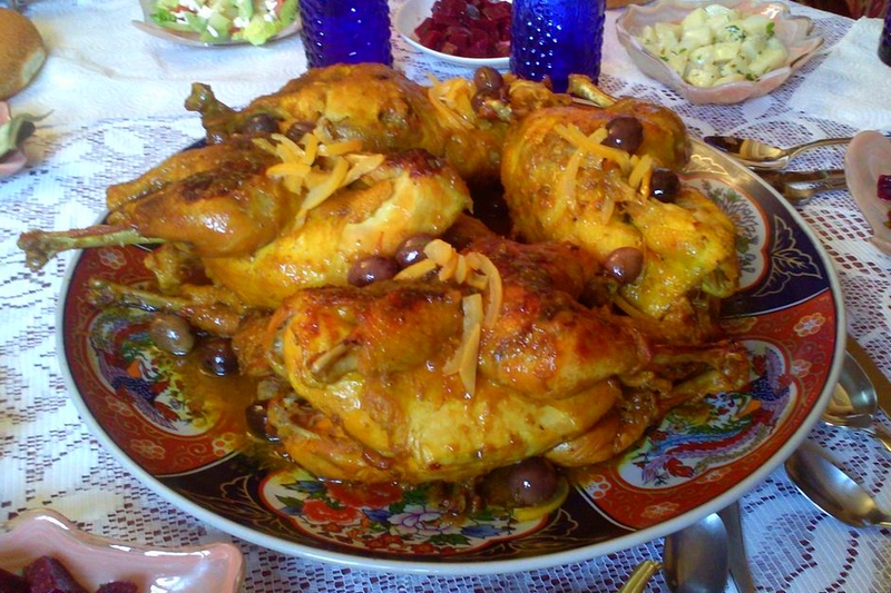 Tajine de poulet aux olives &amp; citron