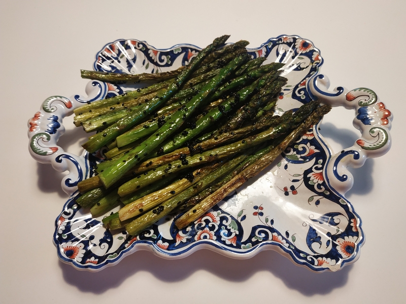 Asperges grillées au sésame