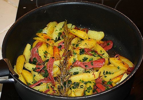 Pommes de terre aux magrets de canard